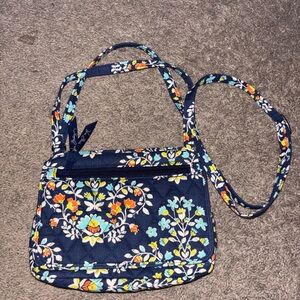 Vera Bradley Navy Floral Crossbody Bag